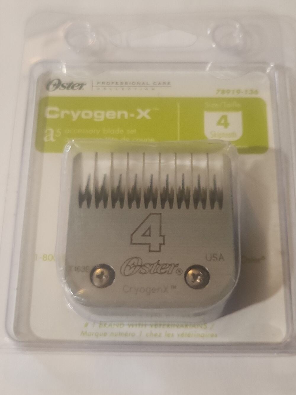 Oster A-5 #4 Cryogen-X Clipper Replacement Blade #78919-136 3/8" or 9.5 mm 6444